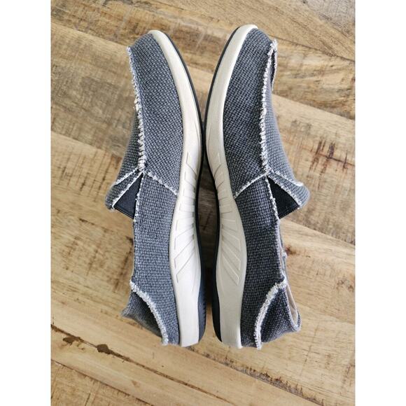 Gecko Man Mens 11 Wide Gray Casual Comfort Slip On Slide Loafer Deck Shoes - Picture 3 of 9